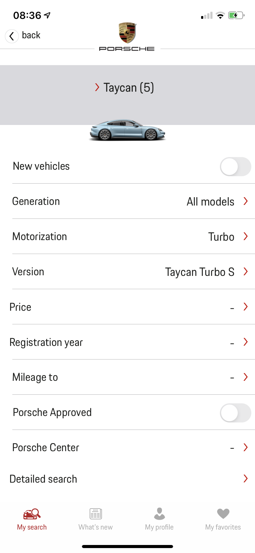 Advanced search filters